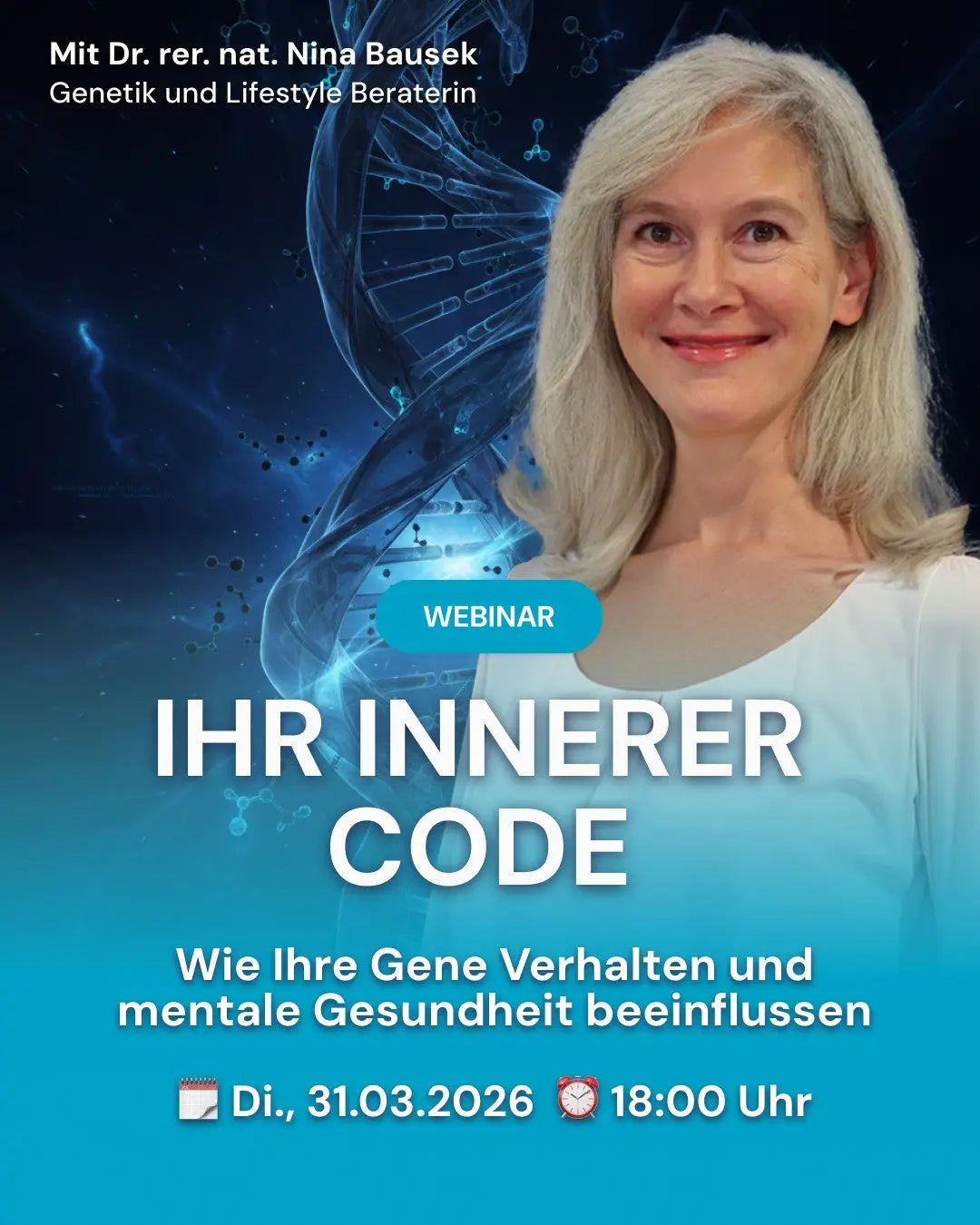 Webinar "Ihr Innerer Code: Wie Ihre Gene Verhalten und mentale Gesundheit beeinflussen"