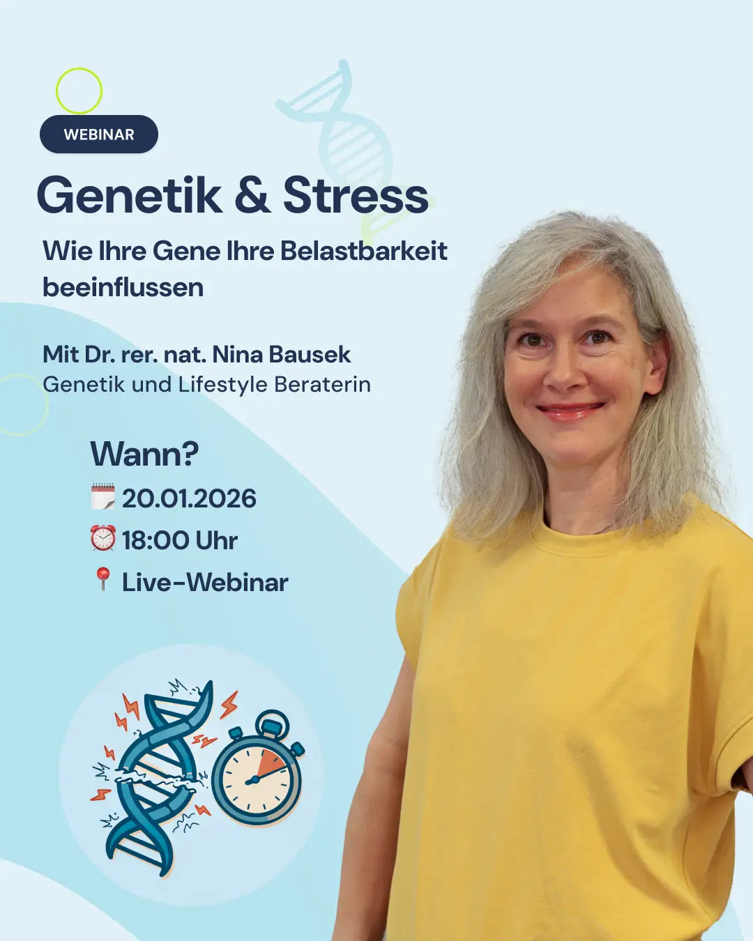 Genetik&Stress: Wie Ihre Gene Ihre Belastbarkeit beeinflussen