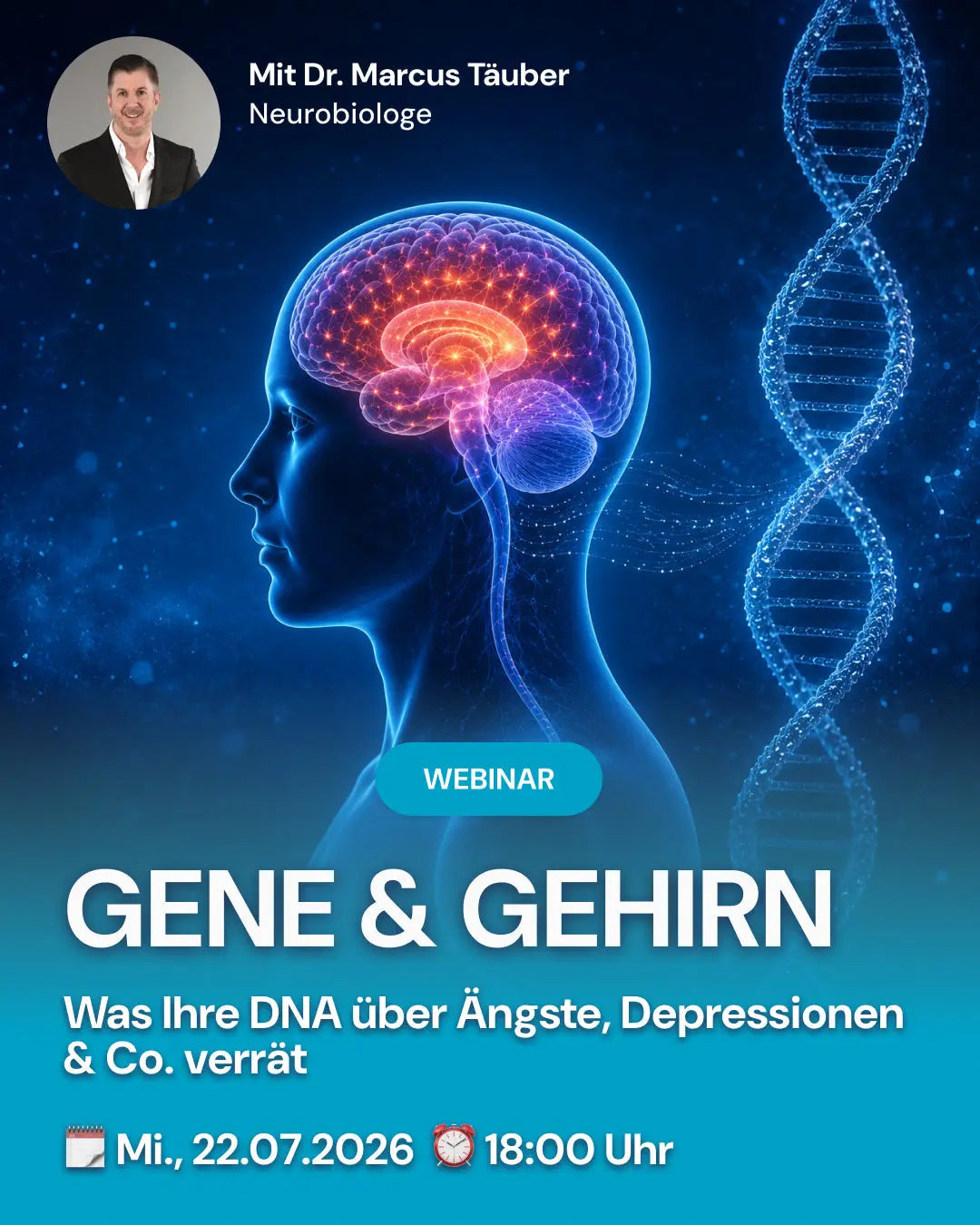 Gene & Gehirn: Was Ihre DNA über Ängste, Depressionen & Co. verrät