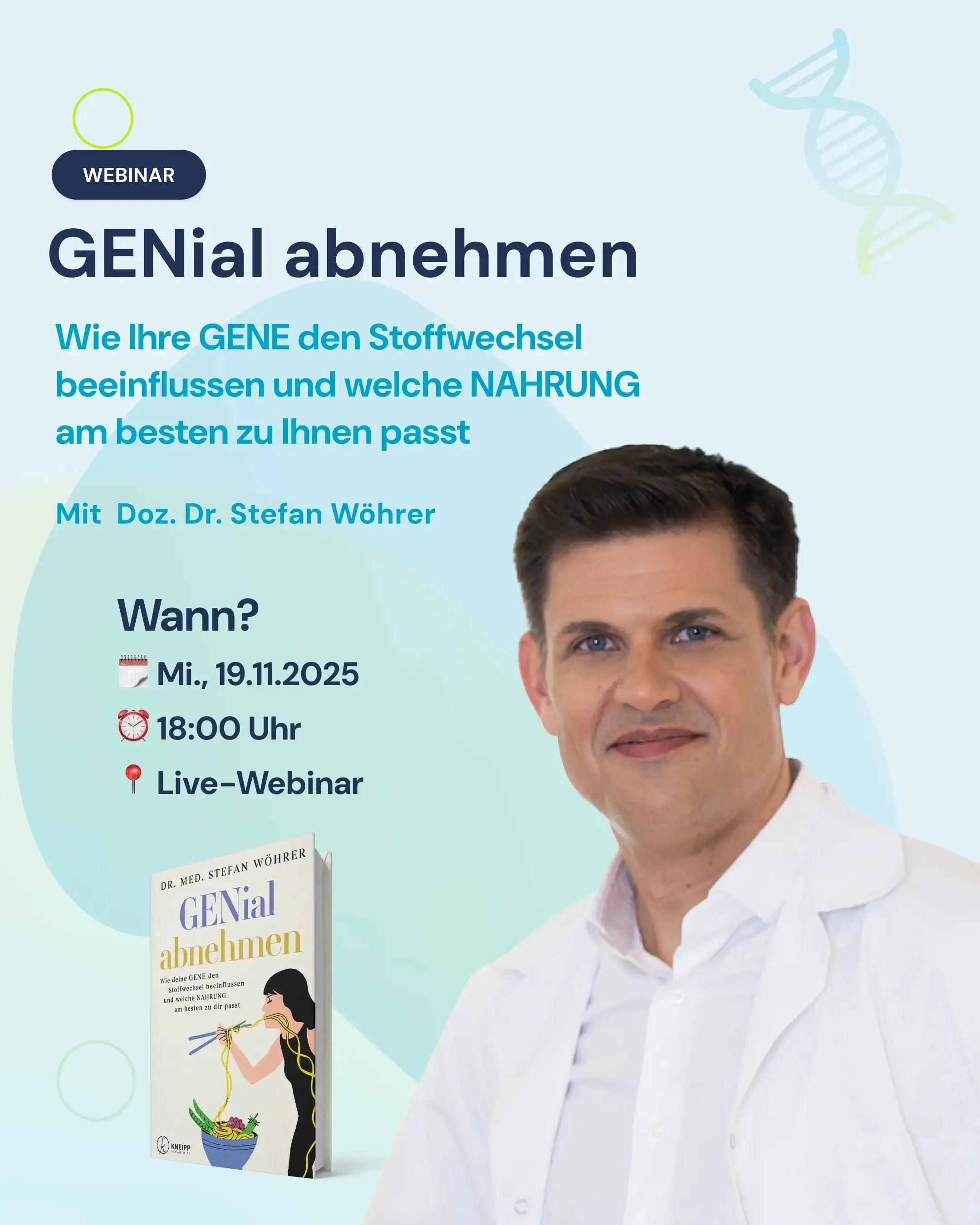 GENial abnehmen: Wie Ihre Gene den Stoffwechsel beeinflussen und welche Nahrung am besten zu Ihnen passt