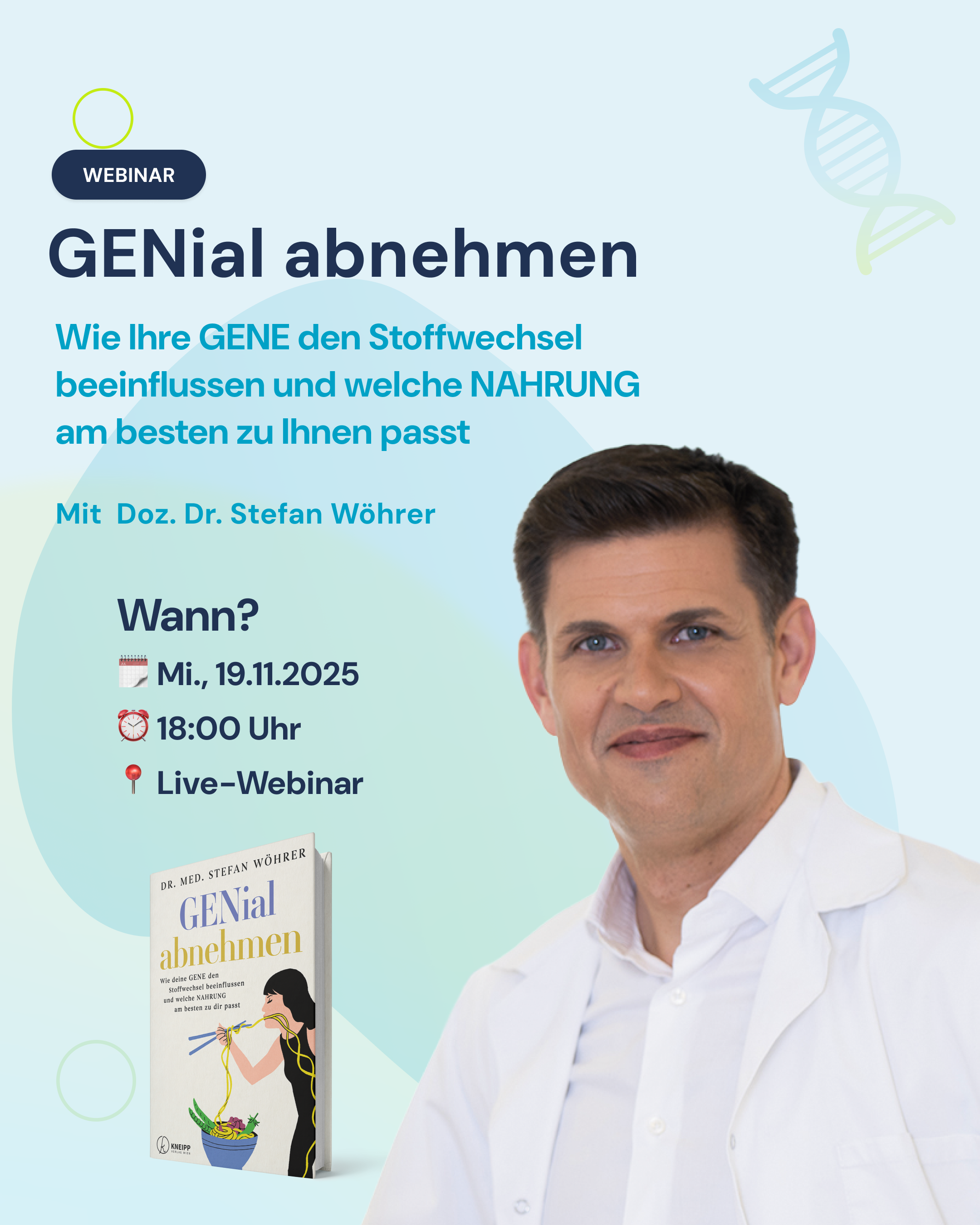 GEnial abnehmen: Wie Ihre Gene den Stoffwechsel beeinflussen und welche Nahrung am besten zu Ihnen passt