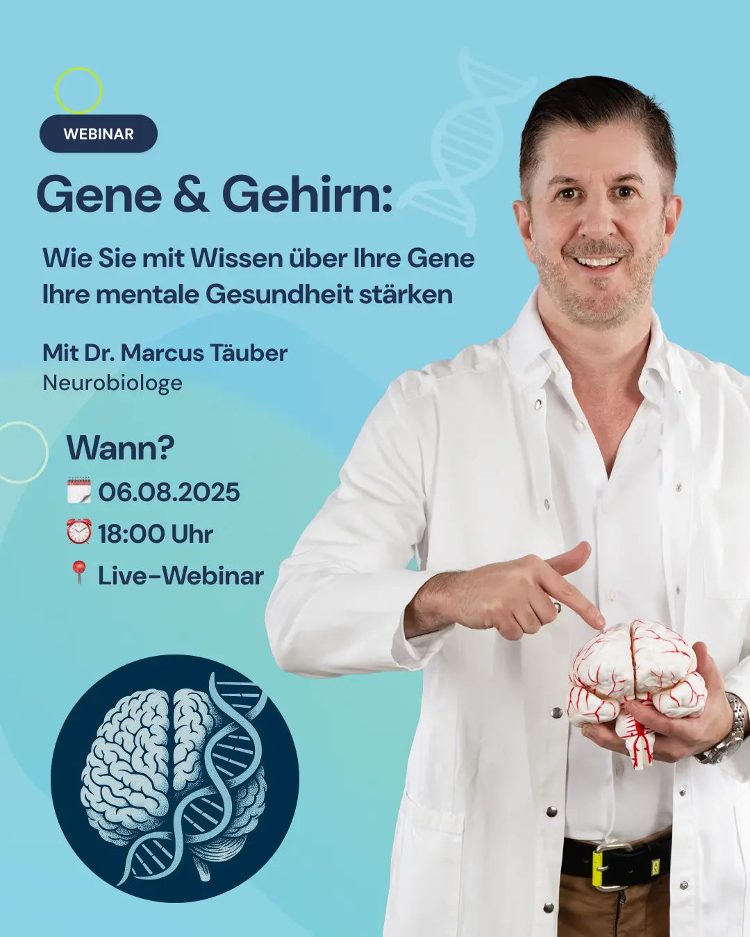 Gene & Gehirn: Wie Sie mit Wissen über Ihre Gene Ihre mentale Gesundheit stärken