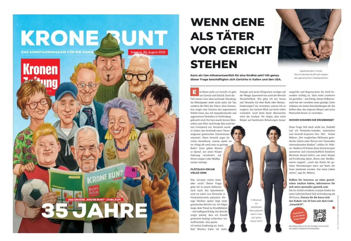 Krone Bunt, wenn Gene als Täter vor Gericht stehen