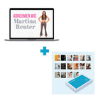 Laptop mit Martina Reuter und das Permedio Lifestyle Kit wird als Bundle angezeigt.