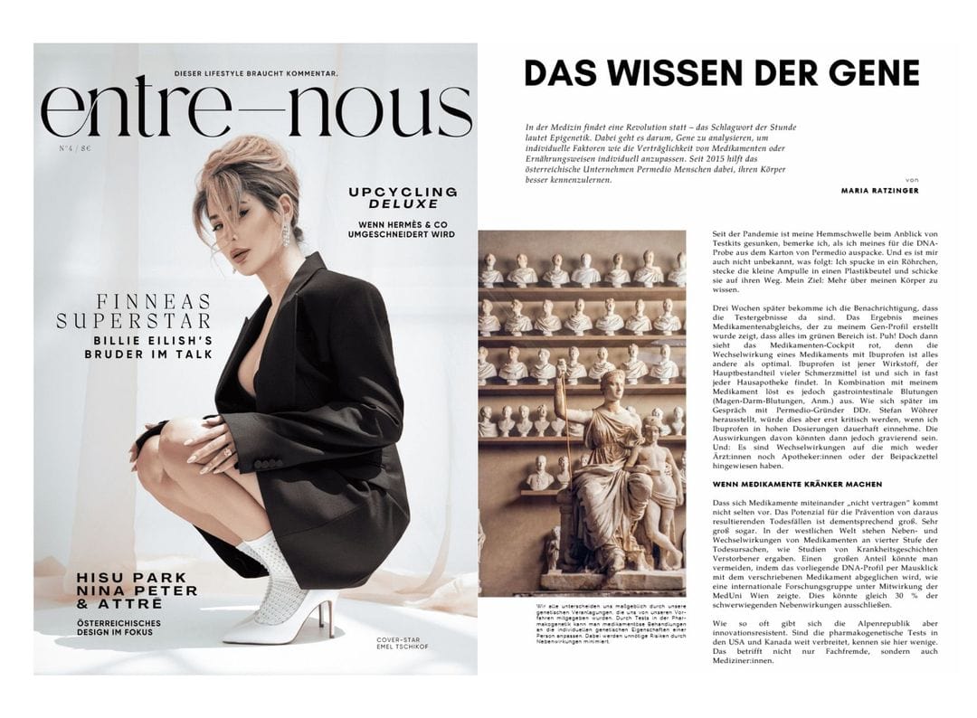 Artikel in der entre-nous über Medizin und Epigenetik
