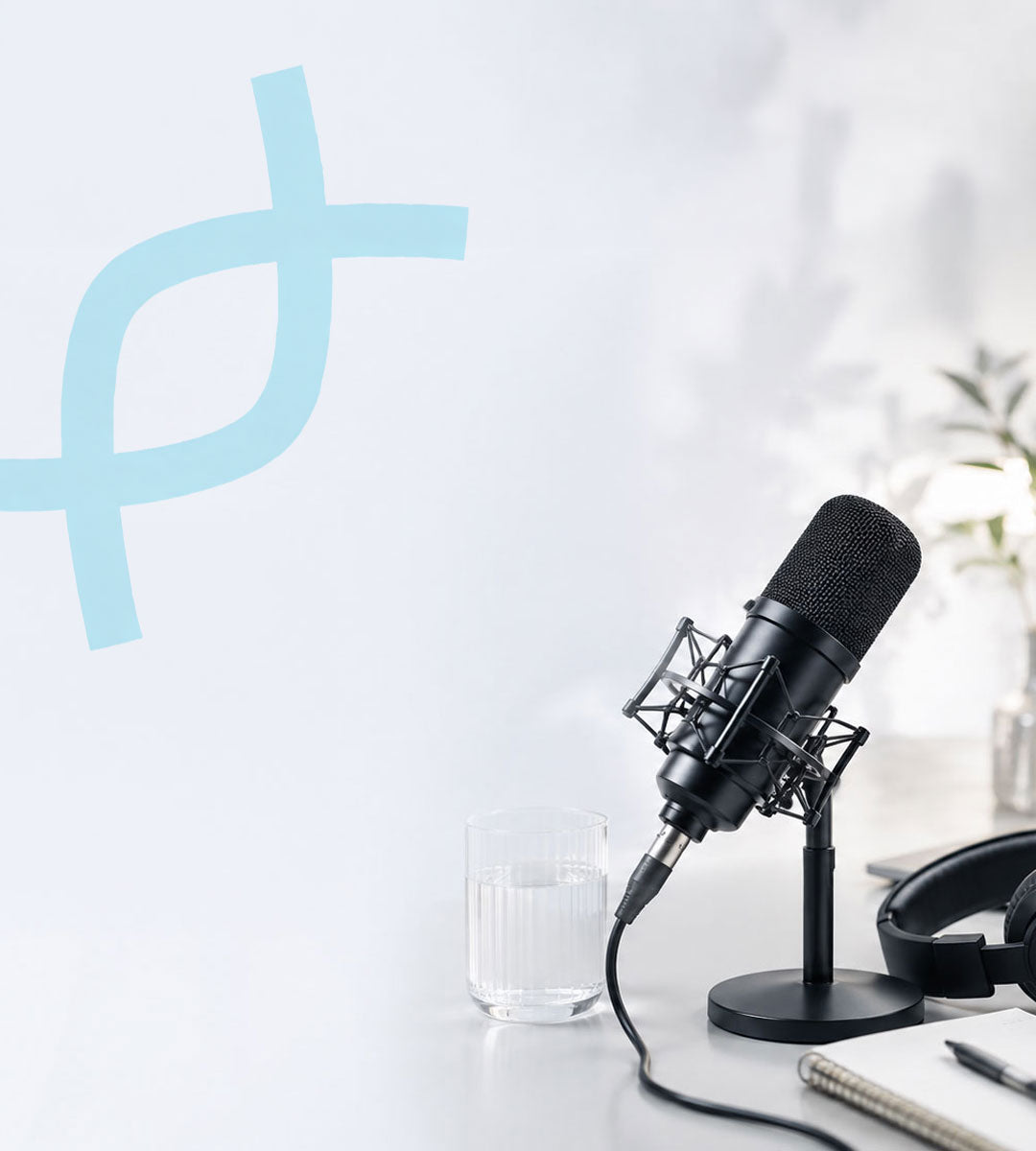 Setting in dem die Podcasts von Permedio aufgezeichnet werden