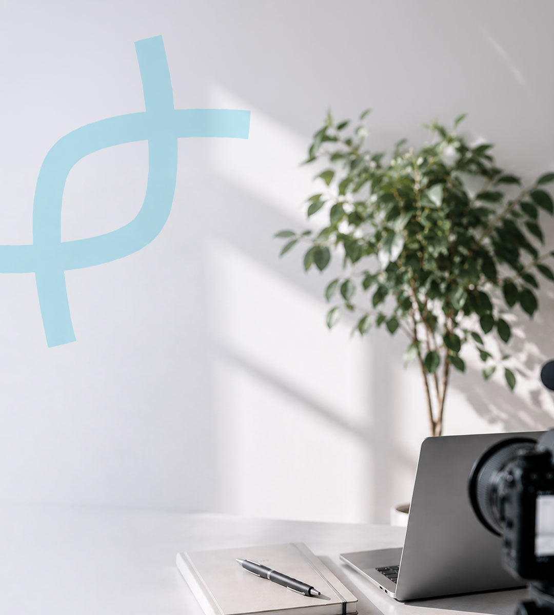 Studio in dem die Webinare zum Thema Genetik aufgezeichnet werden