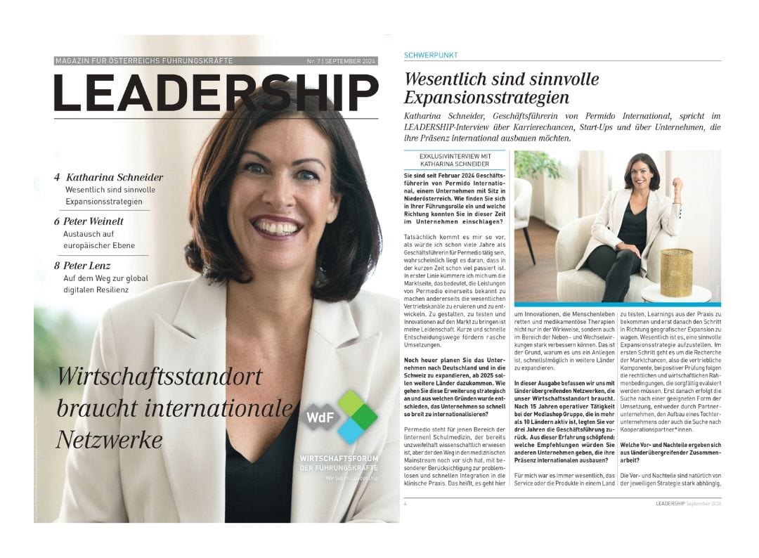 Artikel im Leadership Magazin über Katharina Schneider und sinnvolle Expansionsstrategien