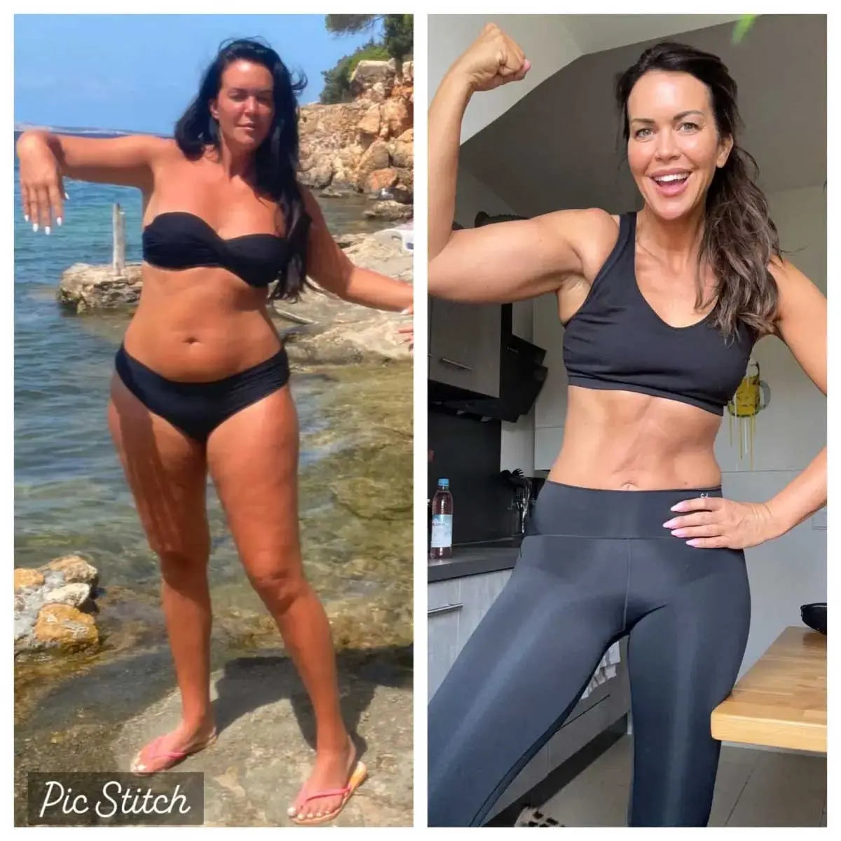 Vorher-Nachher Transformation – erfolgreiche Gewichtsabnahme und Fitnessaufbau durch Training und gesunde Ernährung
